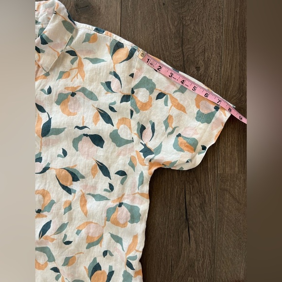 Rachel Zoe Linen Button Up Shirt Dress with pockets Size Large - Picture 2 of 9